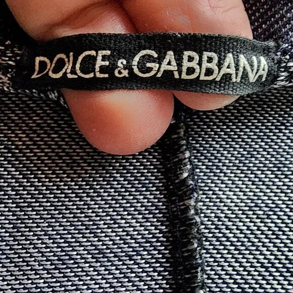 Dolce & Gabbana Navy Velure Cropped Shrug - Picture 8 of 14